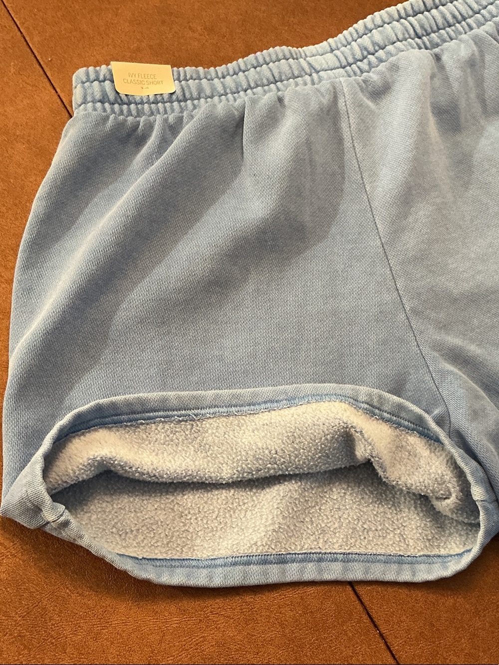 NWT Victoria’s Secret Pink Blue Shorts & Pockets & Drawstring Sz M Cotton Blend - Picture 10 of 10